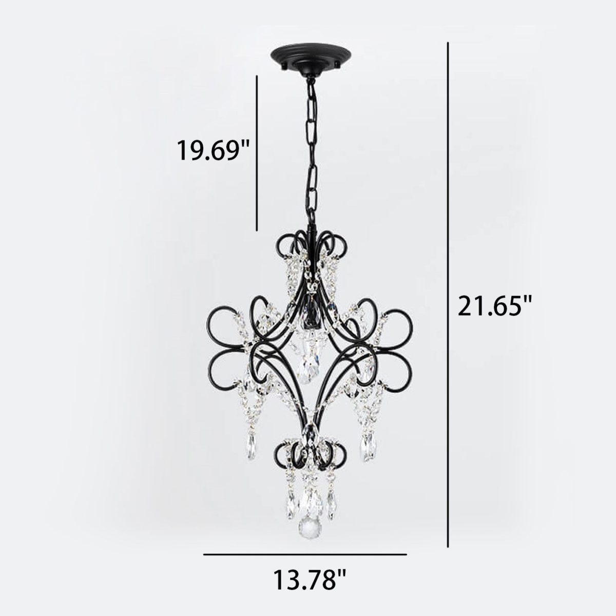 Vintage Luxury Crystal Candle Design 1/3 Light Chandelier - Image 6