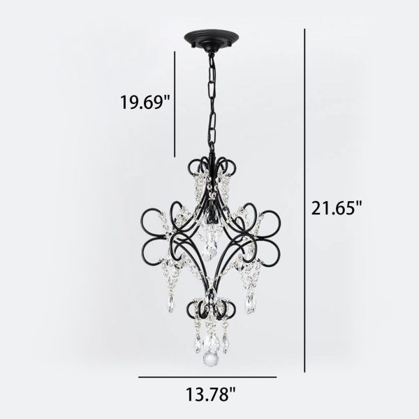 Vintage Luxury Crystal Candle Design 1/3 Light Chandelier - Image 6