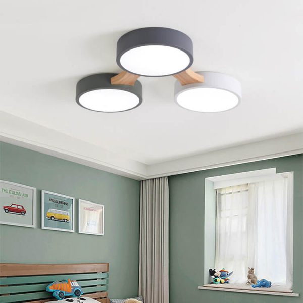 Modern Macaron Circle 3/4/5/8 Light LED Flush Mount Ceiling Light - Image 3