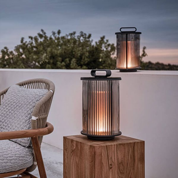 Modern Stainless Steel Glass Column LED Outdoor Waterproof Garden Floor Lamp - Image 2