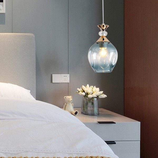 Nordic Gradient Glass Orb 1/3 Light Island Light Chandelier - Image 6