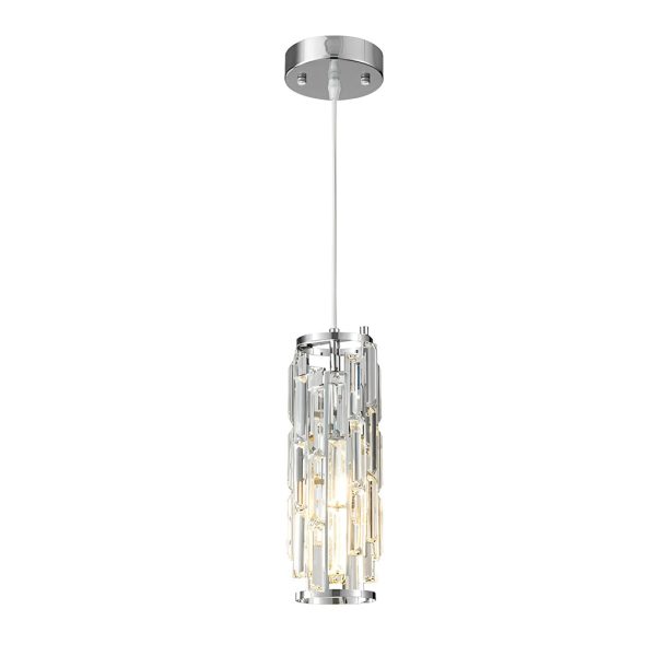 1 Pc Creative Iron Crystal Glass Industrial Style Chandelier Pendant Lights - Image 9