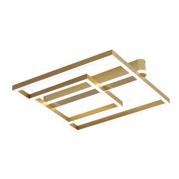 Square Double Frame Metal Aluminum Creative LED Nordic Ceiling Light Fixture - Image 10
