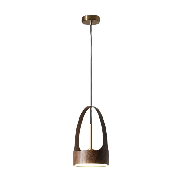 Wood Texture Acrylic LED Creative Nordic Small Chandelier Pendant Lamp - Image 9