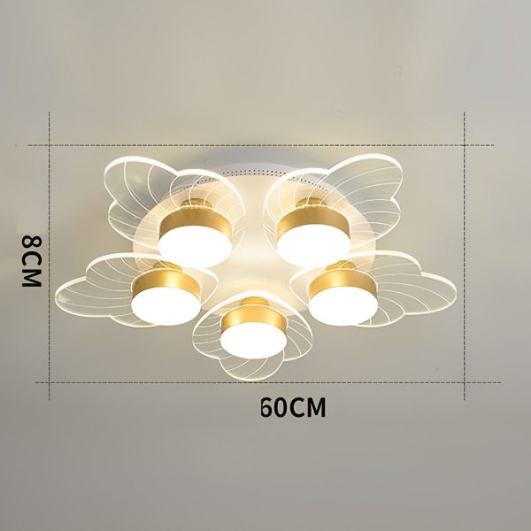 Acrylic Flower Design LED Nordic Ceiling Light Flush Mount Lighting - Image 7