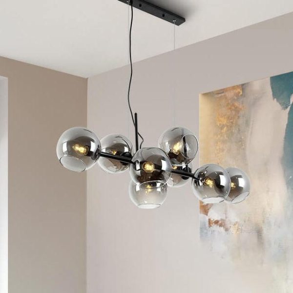 Modern Glass Magic Bean 8-Light LED Chandelier - Image 6