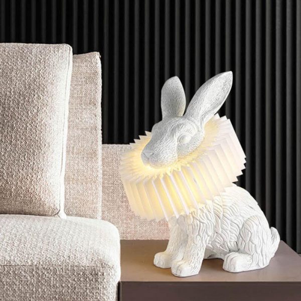 Modern Creative Resin Rabbit LED 1-Light Table Lamp - Image 6