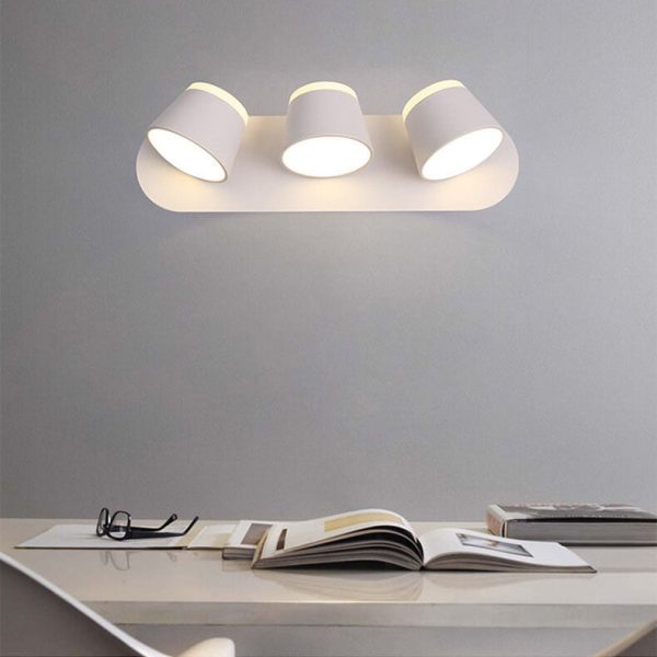 Nordic Rotatable Cylinder Shade 1/2/3 Light LED  Wall Sconce Lamp - Image 4