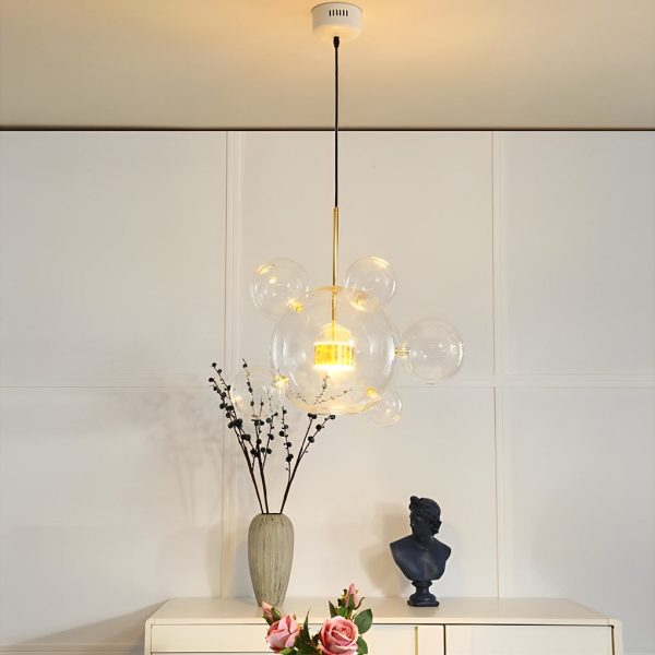 Globe Bubble Glass Pendant Light Modern Pendant Lighting - Image 6