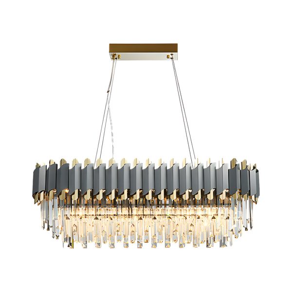 6/8-Light Crystal Layered Chandelier Dimmable Dining Room Pendant Lighting - Image 8