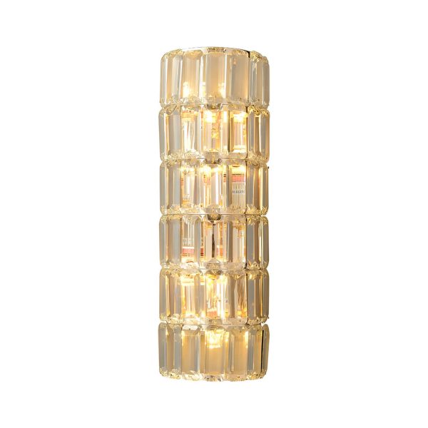 Round Rectangular Luxury Crystal Three Step Dimming Modern Wall Lamp - Image 6