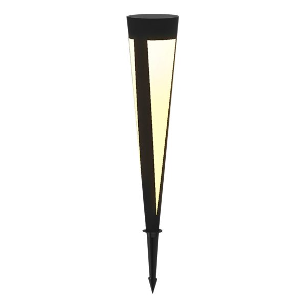 Round Outdoor Waterproof LED Gray Modern Solar Outdoor Lights Lawn Lamp - Image 12
