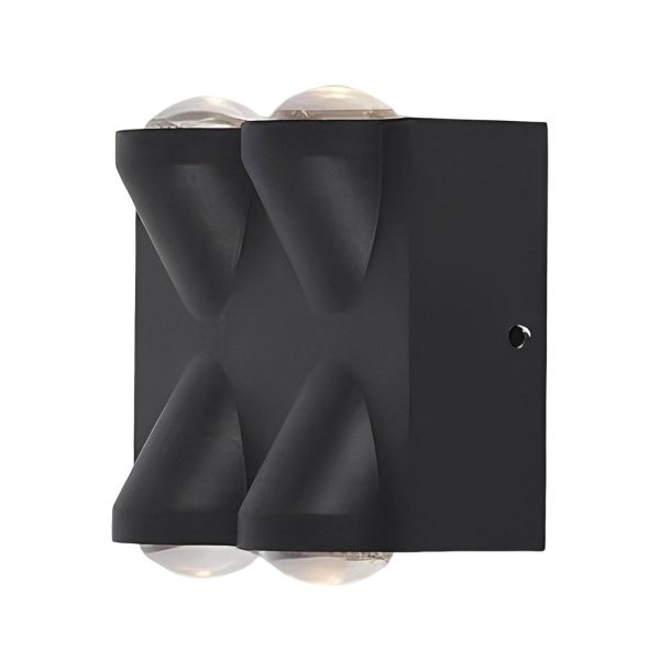 Up and Down Light LED Waterproof Black Modern Wall Lamp Wall Washer Light - Image 11