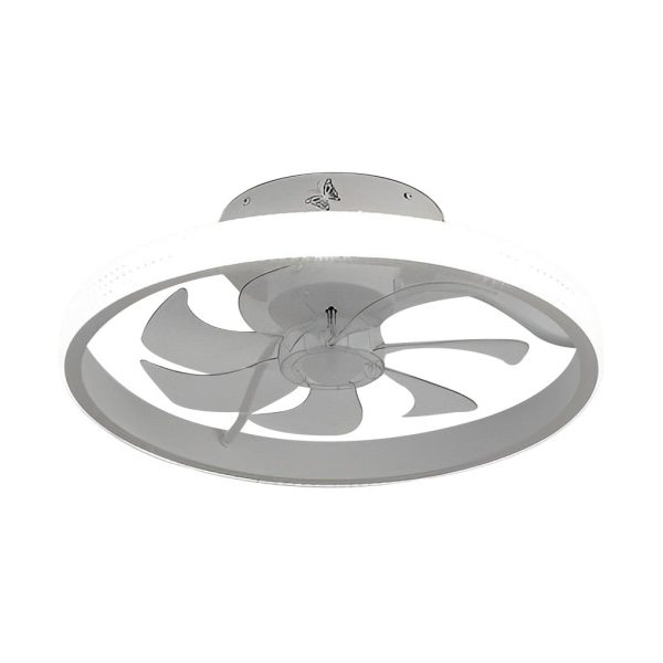 Round Inverter Mute LED Dimmable Modern Bladeless Ceiling Fans with Remote - Image 6