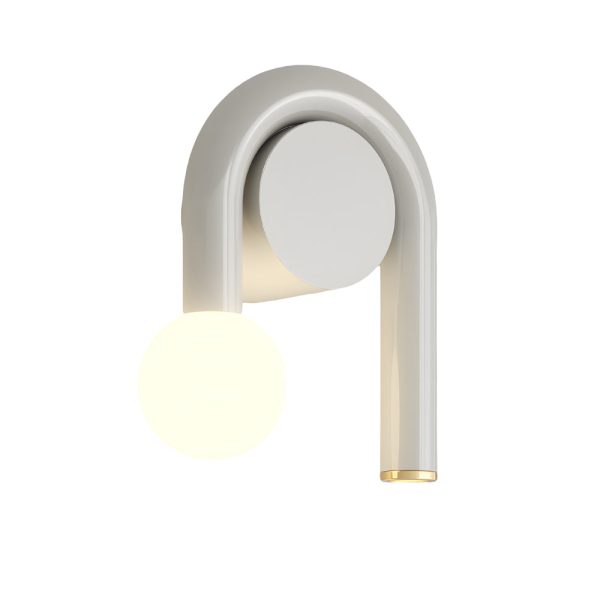 2-Light Arched Iron U-shaped Line Wall Sconce LED Matte Black Bathroom Vanity Lights - Image 8