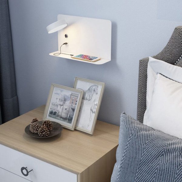 Modern Iron Square LED USB Rechargeable Wall Sconce Lamp - Image 4