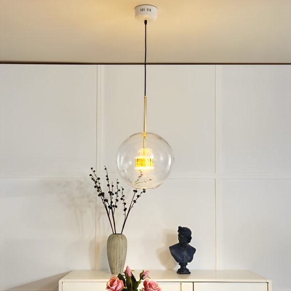 Globe Bubble Glass Pendant Light Modern Pendant Lighting - Image 7