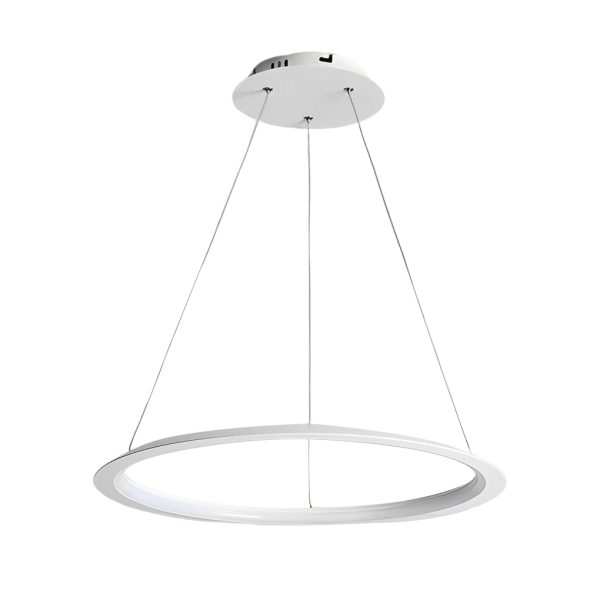 Minimalist Round LED Stepless Dimming Nordic Chandelier Hanging Lamp - Image 9