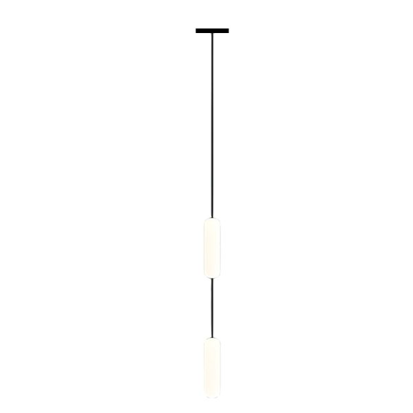 White Long Tube Multi Light Staircase Chandelier - Image 12