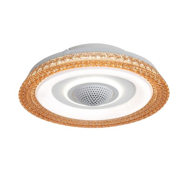 20 in. W 6-Speed Indoor Bladeless Smart Ceiling Fan with Remote and Dimmable LED - Image 7
