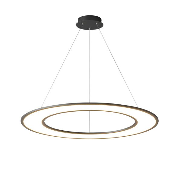 Planet Rings LED Pendant Light in Black/White - Image 10