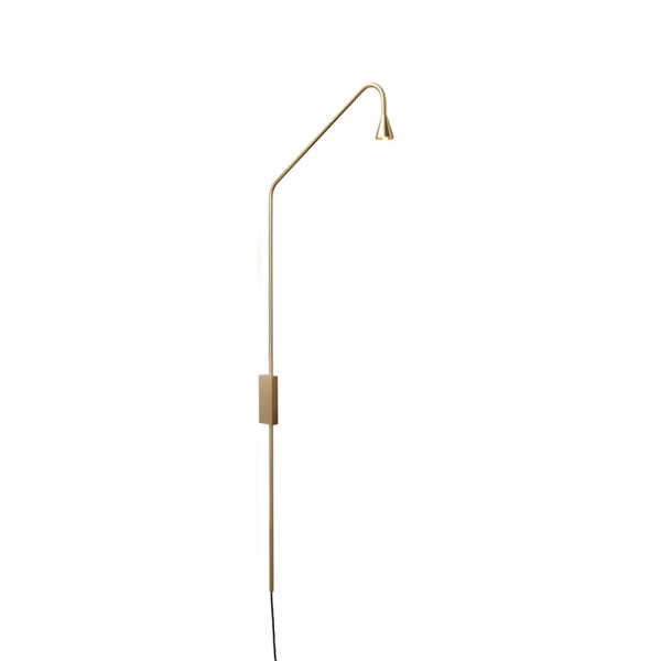 Swing Long Arm Austere Wall Lamp - Black/Gold - Image 6
