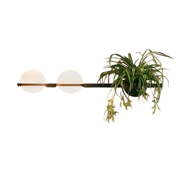 Creative Flowerpot Ball Waterproof LED Black Modern Outdoor Wall Light - Image 8