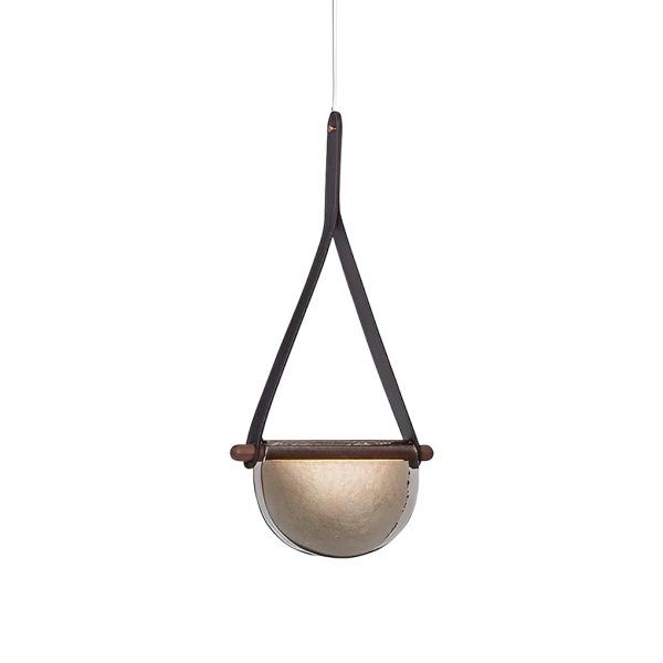 Creative Folded Semicircular Glass LED Post-Modern Belt Chandelier - Image 8