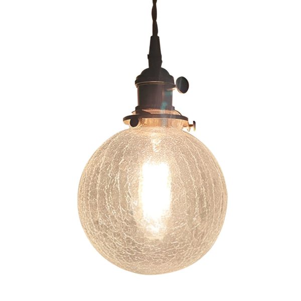 Spherical Glass Cracked Pattern LED Nordic Island Lights Hanging Ceiling Lamp - Image 8
