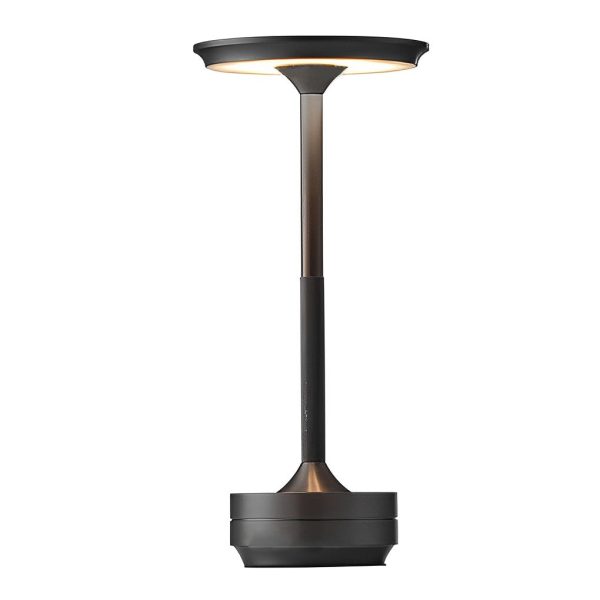 Plated Metal Slender Cordless UFO Alien Table Lamp - Image 13
