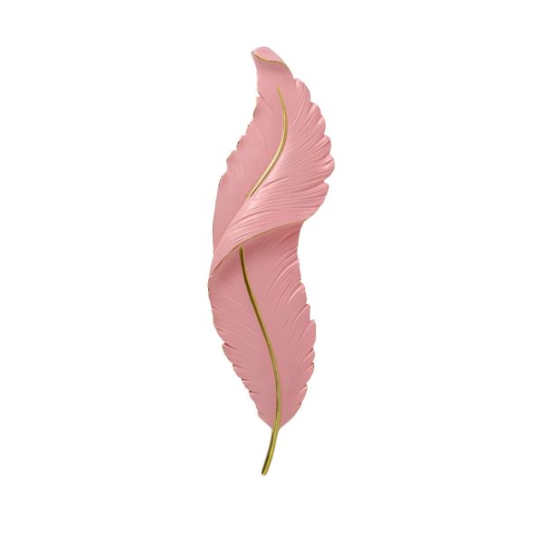 Creative Feather Wall Light LED White Luxury Modern Wall Sconce Lamp Lighting - Image 8