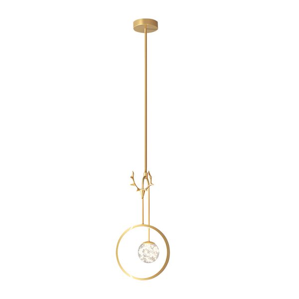 Antlers Decor Rings 3 Step Dimming Dimmable LED Modern Pendant Lights - Image 8