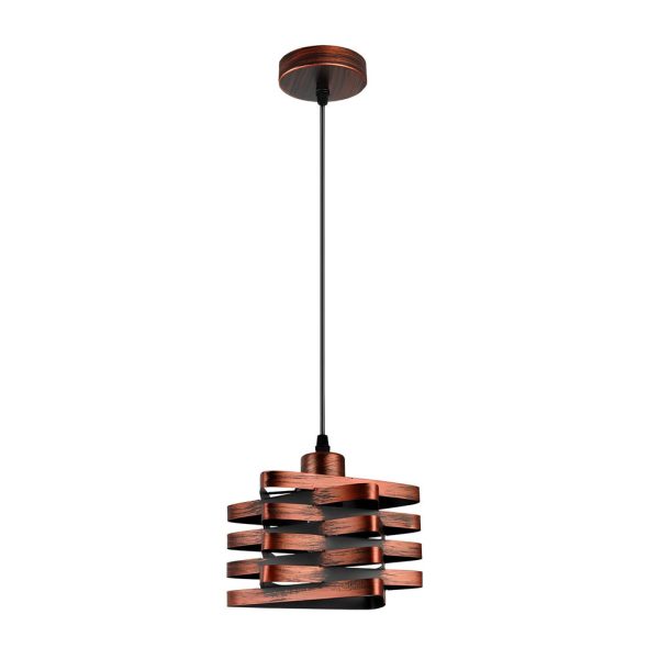 Antique Iron Interwoven Design Retro Industrial Style Pendant Lights - Image 8