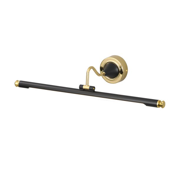 Gold and Black Rotatable Linear Vintage LED Bathroom Vanity Light - Image 8