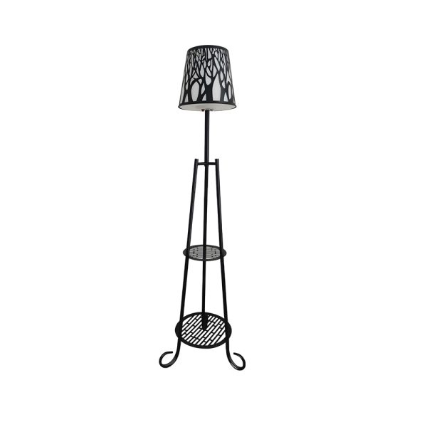 Modern Outdoor Floor Lamp with Shelves - Image 5