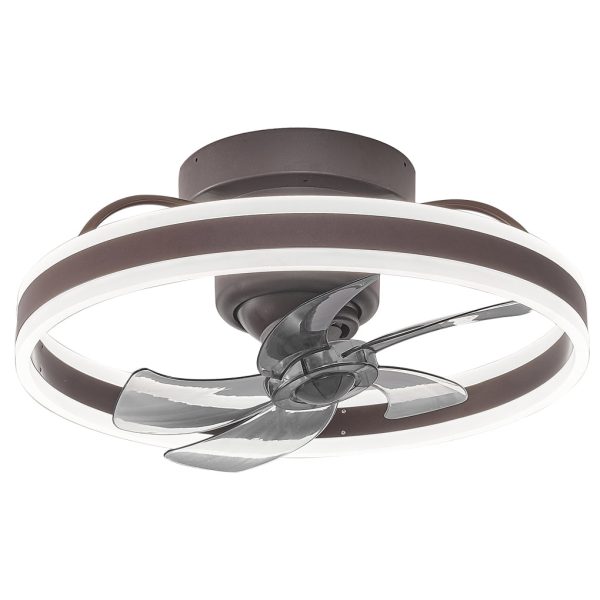 Round Stepless Dimming LED 360?? Rotating Modern Ceiling Fan Light - Image 15