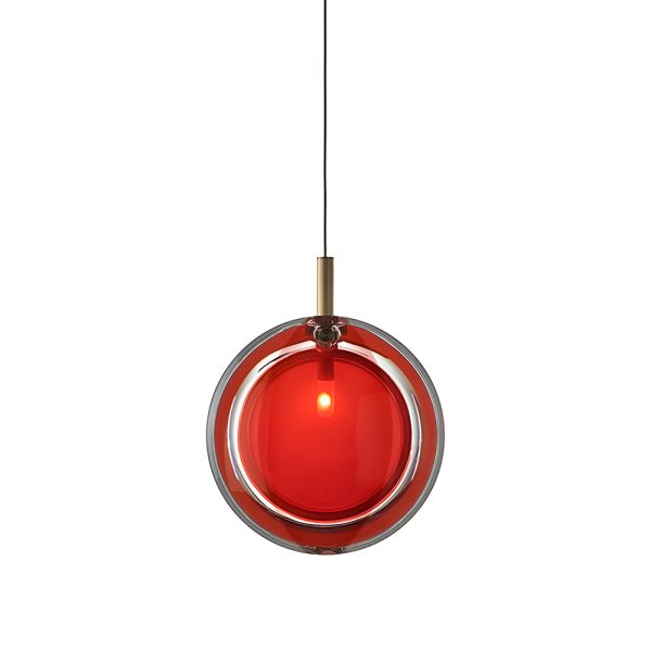 Simple Round Glass Creative Postmodern Pendant Light Hanging Ceiling Lamp - Image 8