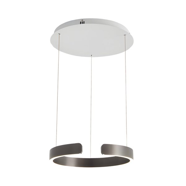 Modern C-shaped Pendant Light with Adjustable Height - Image 6