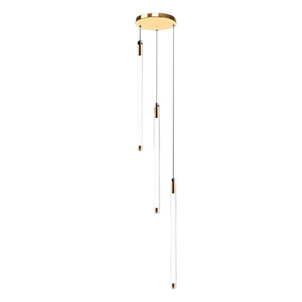 Spiral Creative Long Strip LED Modern Duplex Staircase Chandelier Light - Image 17