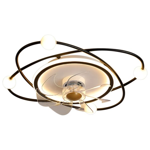 Creative Intelligent Mute Stepless Dimming LED Nordic Ceiling Fan Light - Image 8