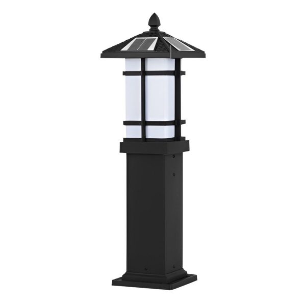 Modern Solar LED Lawn Lamp with Ancient Asian Style Top Waterproof Outdoor Light - Image 12