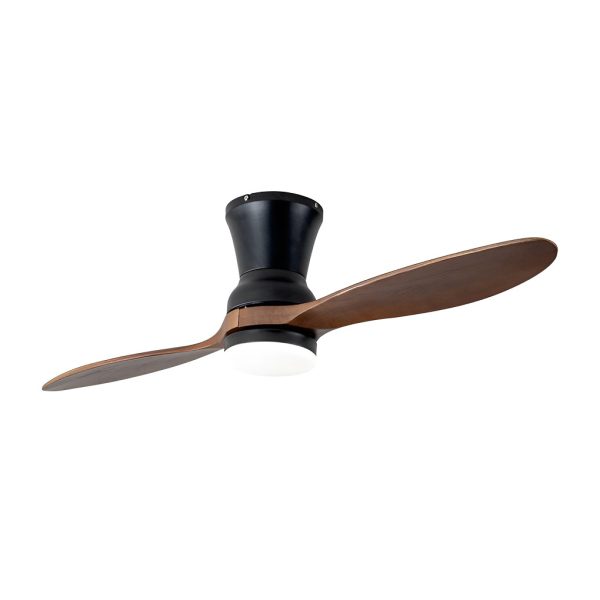 2 Blades Wood 18W LED Dimmable with Remote Mute Modern Ceiling Fans - Image 8