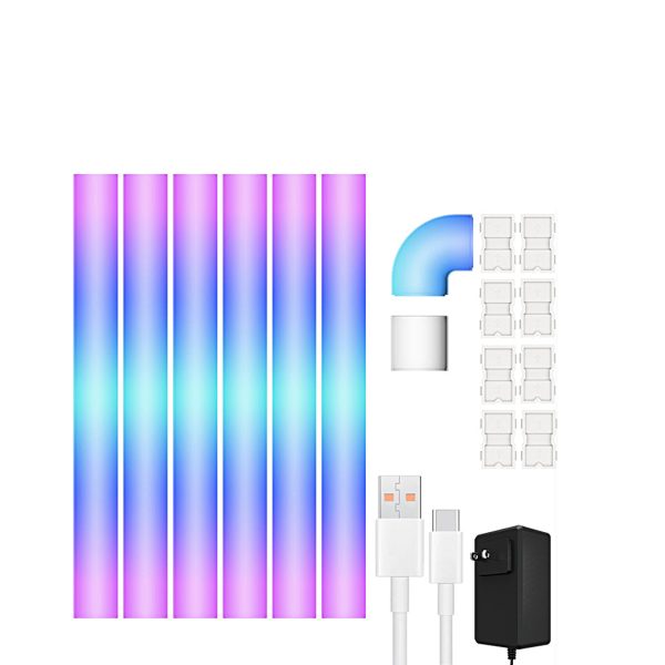 RGBIC Smart Wireless App Remote Control Splicing Decor Wall Sconce Lighting - Image 6