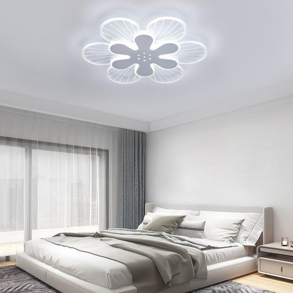 Flowers Shapes LED White Modern Ceiling Lights Flush Mount Lighting - Image 2