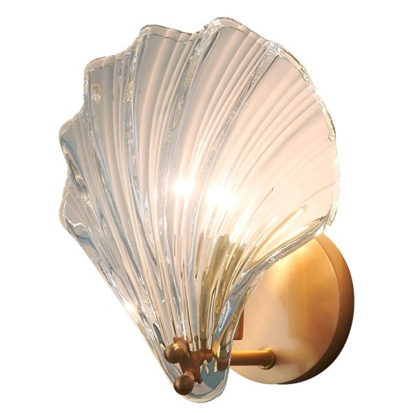 Creative Fan Shaped Glass Three Step Dimming Light LED Nordic Wall Sconce Lighting - Image 8