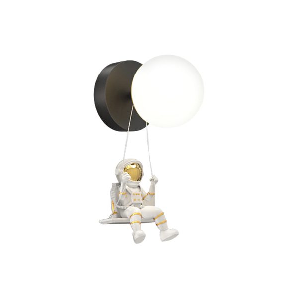 Round Ball Creative Astronaut Decor 3 Step Dimming Modern LED Wall Lights - Image 4