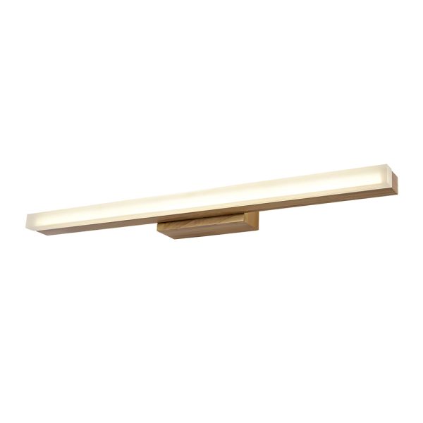 Modern Wooden LED Vanity Light Rectangular Wall-Mount Bathroom Lighting - Image 8