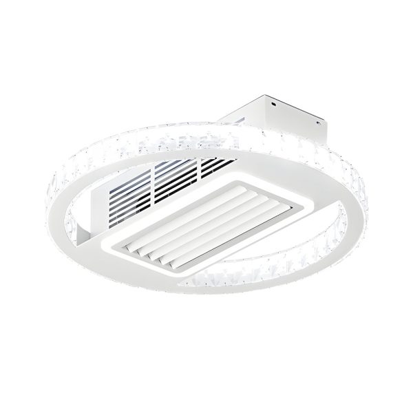 19.7 In. Nordic 6 Speeds Bladeless Ceiling Fan with LED Light, Remote Control - Image 10
