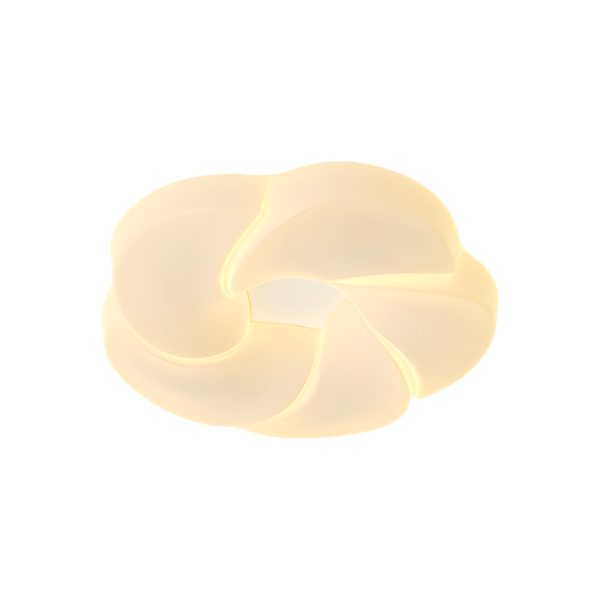 Milky White Cute Flower LED Three Step Dimming Modern Ceiling Light Fixture - Image 6