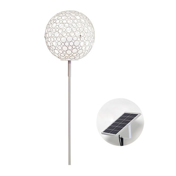 1-Light Solar Dandelion Sphere Garden Stakes Outdoor Lights - Image 6